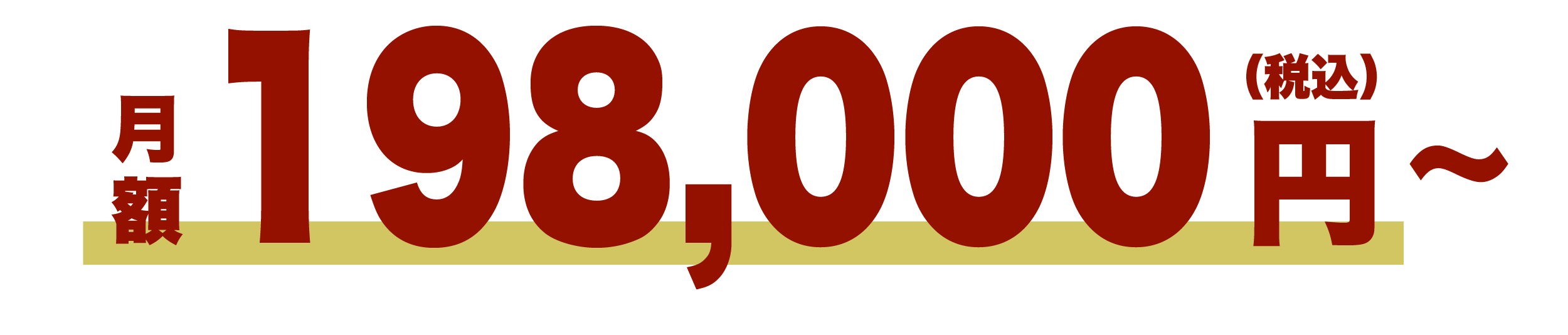 月額198,000円(税込)~